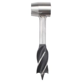 Outdoor Camping Survival Drilling Chopping Wood Tools (Drill Length: 10.3 in, Color: Brown)